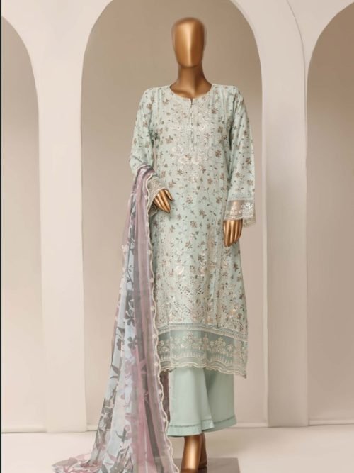 Sadabahar Mint Green Festive Suit