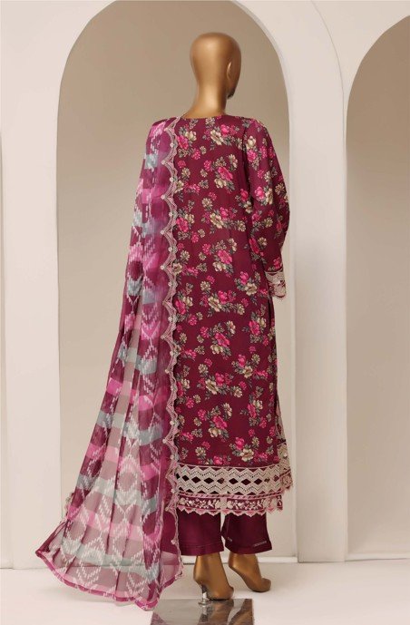 Sadabahar Plum Magenta Cutwork Suit - Image 2