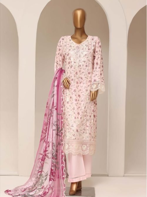 Sadabahar Blush Pink Floral Suit