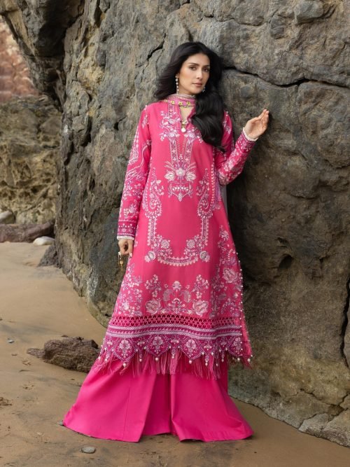 Siraa Luxury Lawn - Gulrukh Embroidered Suit